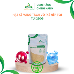 Hạt Kê vàng tách vỏ nhập khẩu từ Trung Quốc (Kê nếp), Túi 250g