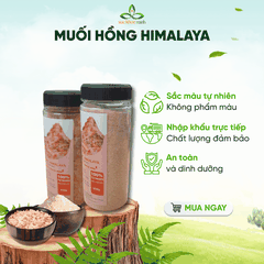 Muối hồng Himalaya Hũ 650g - Tinh Thể Tự Nhiên – Khoáng chất thiên nhiên - Nấu Ăn, Ngâm Chân, Thanh Lọc Cơ Thể