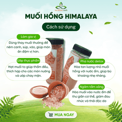 Muối hồng Himalaya Hũ 650g - Tinh Thể Tự Nhiên – Khoáng chất thiên nhiên - Nấu Ăn, Ngâm Chân, Thanh Lọc Cơ Thể