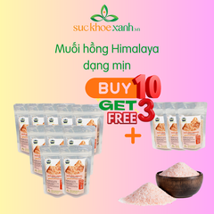 Combo 10+3:Muối hồng Himalaya Dạng Mịn 100g
