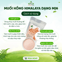 Muối Hồng Himalaya Dạng Mịn 500g – Khoáng Chất Tự Nhiên – Nấu Ăn, Chăm Sóc Da