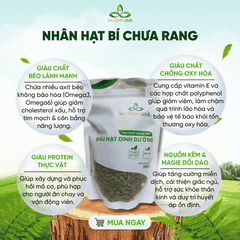 Nhân Hạt Bí Xanh Sống 500g – Bổ Sung Vitamin E, Protein, Thực Dưỡng Eat Clean