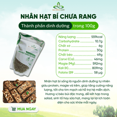 Nhân Hạt Bí Xanh Sống 500g – Bổ Sung Vitamin E, Protein, Thực Dưỡng Eat Clean