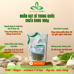 Nhân Hạt Bí chưa rang nhập khẩu từ Trung Quốc, Túi 100g