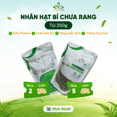 Nhân Hạt Bí Sống 250g – Hạt Dinh Dưỡng Cao Cấp, Ăn Chay, Làm Đẹp Da, Hỗ Trợ Giấc Ngủ