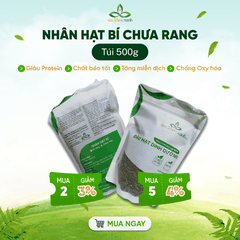 Nhân Hạt Bí Xanh Sống 500g – Bổ Sung Vitamin E, Protein, Thực Dưỡng Eat Clean