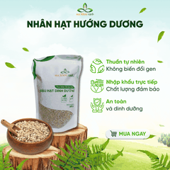 Hạt Hướng Dương Bóc Vỏ Trung Quốc 500g – Ăn Vặt Dinh Dưỡng, Ăn Chay, Làm Đẹp Da, Bổ Sung Khoáng Chất