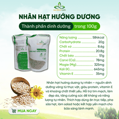 Nhân Hạt Hướng Dương Trung Quốc 250g– Giàu Chất Chống Oxy Hóa, Ăn Kiêng Eat Clean, Tốt Cho Tim Mạch