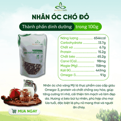 Nhân Óc Chó Đỏ Mỹ 300g – Giàu Protein, Chất Xơ, Tăng Cường Sức Đề Kháng