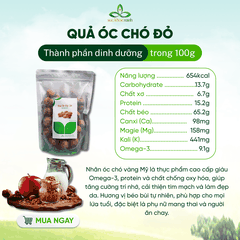 Quả Óc Chó Đỏ Mỹ 500g – Ăn Vặt Lành Mạnh, Nhiều Protein & Chất Xơ