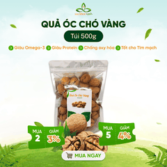 Quả Óc Chó Vàng Mỹ 500g – Hạt Dinh Dưỡng Giàu Omega 3, Tốt Cho Tim Mạch
