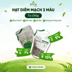 Hạt Quinoa 3 màu nhập khẩu từ Peru, Túi 250g