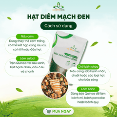 Hạt Quinoa đen nhập khẩu từ PERU, Túi 250g