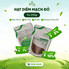 Hạt Quinoa đỏ nhập khẩu từ PERU, Túi 250g