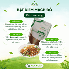 Hạt Quinoa đỏ nhập khẩu từ PERU, Túi 250g