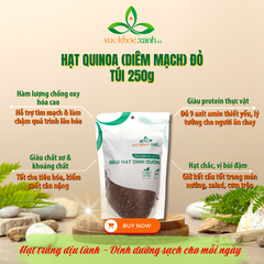 Hạt Quinoa đỏ nhập khẩu từ PERU, Túi 250g