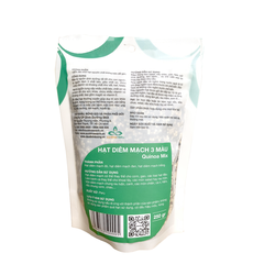 Hạt Quinoa 3 màu nhập khẩu từ Peru, Túi 500g