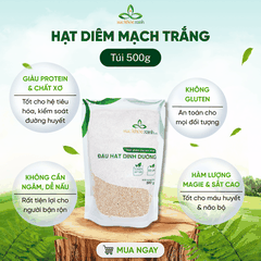 Hạt Quinoa trắng nhập khẩu từ PERU/ẤN ĐỘ, Túi 500g