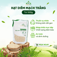Hạt Quinoa trắng nhập khẩu từ PERU/ẤN ĐỘ, Túi 500g