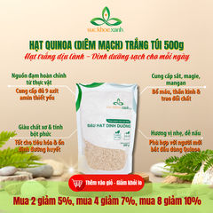 Quinoa Trắng Tây Ban Nha -  Giàu Protein Hoàn Chỉnh & Chất Xơ – Natural Seed, Protein Cao, Siêu Sạch, Eat Clean, Không Gluten, Giảm Cân