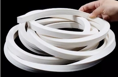 Dải Silicone Xốp Vuông, Silicone chịu nhiệt độ cao, Dây Silicone vuông, Dải Eva đàn hồi, Dải xốp mềm trắng