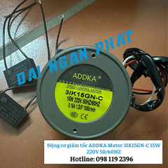 Động cơ giảm tốc ADDKA Motor 3IK15GN-C 15W  220V 50 60HZ