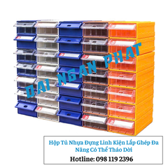 Hộp Tủ Nhựa Đựng Linh Kiện Lắp Ghép Đa Năng Có Thể Tháo Dời