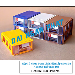 Hộp Tủ Nhựa Đựng Linh Kiện Lắp Ghép Đa Năng Có Thể Tháo Dời