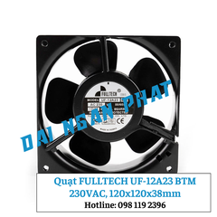 Quạt FULLTECH UF-12A23 BTM, 230VAC, 120x120x38mm