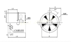 Quạt G80A G90A G100A G112A G132A HEFENG cho động cơ tốc độ tần số thay đổi G132B 380V