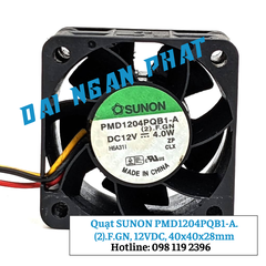 Quạt SUNON PMD1204PQB1-A.(2).F.GN, 12VDC, 40x40x28mm