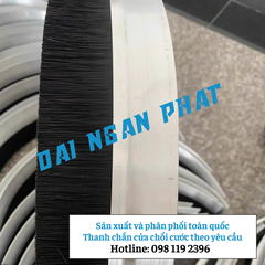 Sản Xuất Thanh cước chải, ron chắn chân cửa gạt bụi đế nhôm theo yêu cầu