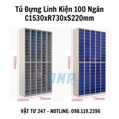 Tủ Đựng Linh Kiện 100 Ngăn C1530xR730xS220mm