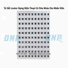 Tủ Sắt Locker 6 Ngăn Đựng Điện Thoại Có Chìa Khóa Cho Nhân Viên