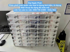 Tủ Locker 30 40 50 Ngăn Nhựa Trong Suốt Lưu Trữ Điện Thoại Có Chìa Khóa Có Khe Đựng Bảng Tên Cho Nhân Viên