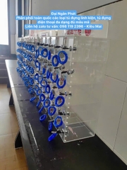 Tủ Locker 100 120 Ngăn Nhựa Trong Suốt Lưu Trữ Điện Thoại Có Chìa Khóa Có Khe Đựng Bảng Tên Cho Nhân Viên