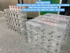Tủ Locker 60 80 100 Ngăn Nhựa Trong Suốt Lưu Trữ Điện Thoại Có Chìa Khóa Có Khe Đựng Bảng Tên Cho Nhân Viên