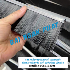 Thanh cước chải, ron chắn chân cửa gạt bụi dài 1m/thanh đế nhôm