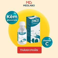LezEnfant ZINCO - Siro bổ sung kẽm, vitamin C - Hộp 1 lọ 120ml