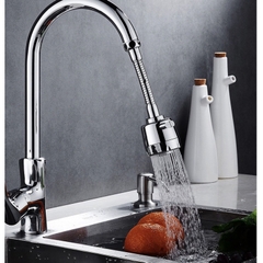 Đầu Vòi Tăng Áp Cao Cấp - Dây Nối Đầu Vòi Nước Tăng Áp- 2 Chế Độ Phun - Kéo Dài - Xoay 360 Độ