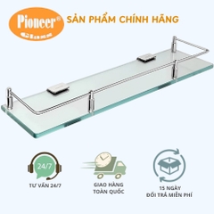 Kệ Kính Inox 304 Pioneer Phòng Tắm Cao Cấp, Trụ Rào Bản To - Mã SP: TP41