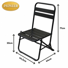 Ghế Xếp Lá Sắt Sơn Tĩnh Điện Lưng Thấp Cafe, Câu Cá, Du Lịch Dã Ngoại Giá Sỉ