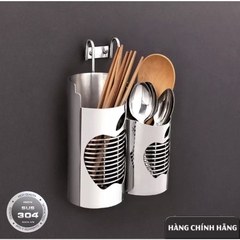 Ống Đũa Tròn Hình Táo INOX 304 ( Đơn - Đôi )  - Ống Đựng Đũa Muỗng - Mã SP: PE402