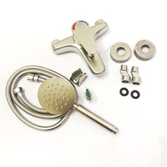 Bộ Củ Sen Tắm Nóng Lạnh Inox 304 Cao Cấp Đầy Đủ Phụ Kiện Tay Sen Và Dây Sen Inox