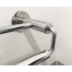 Thanh treo khăn lệch INOX 201, INOX 304 - Máng khăn đơn/đôi - Vắt khăn nhà tắm - Mã SP: MK303/MK304