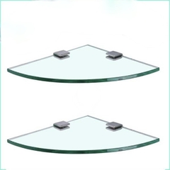 Kệ Kính Góc Nhà Tắm Pioneer Không Viền Inox 304 Cao Cấp Kích Thước 25x25 Cm - Mã Sản Phẩm: TP19