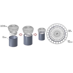 Quả Cầu Chắn Rác Sân Thượng Inox 304 Siêu Dày - Cầu Lọc Rác Cao Cấp