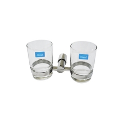 Kệ Để Ly Đôi Pioneer Inox 304 Nhà Tắm Cao Cấp Tặng Kèm 2 Ly Thái Lan  - Mã SP: TP6004