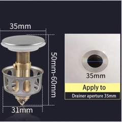 Nút Nhấn Bộ Xả Lavabo - Nút Nhấn Xả Lavabo Ruột Gà