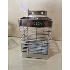 Ống Đựng Đũa Muỗng Vuông Dạng Lưới Inox 304 (1 Ngăn, 2 Ngăn, 3 Ngăn)